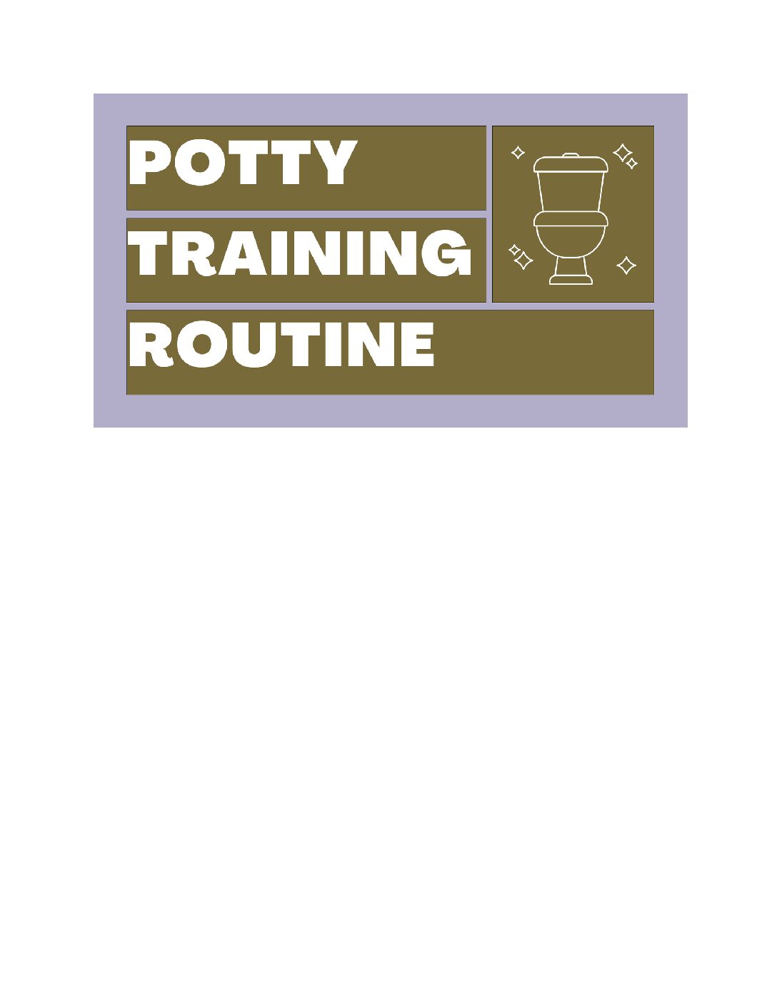 Potty Training Routine